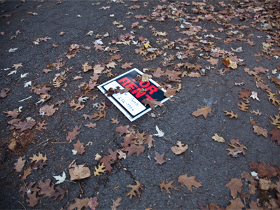 This is supposed to be outside my house, not in the street.