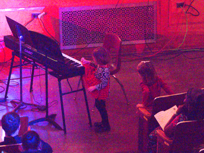 There was also another little kid who wanted to be part of the show (see December 11 above).