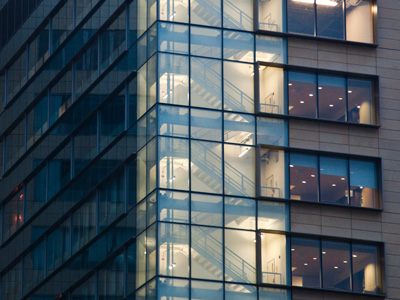 In case of fire, use stairways instead of elevators.