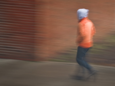 Defying the weather.