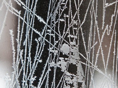 Patterns on the front door.  Do I really have to go out there?