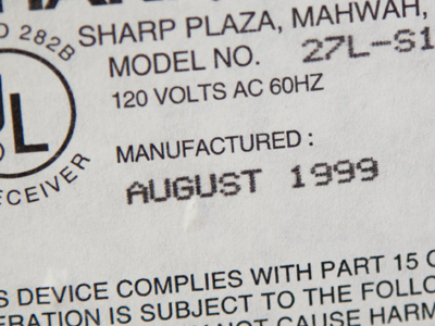 My big tube TV is pretty old.  But it`s newer than my car.