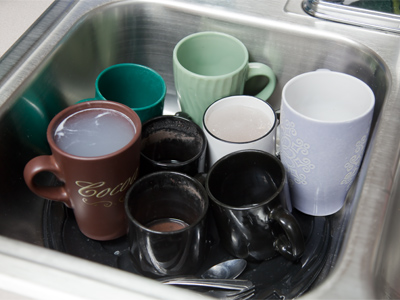 In addition to required posters about minimum wage and workplace safety, every breakroom should have this sign: `Wash your dishes.  Your mother doesn`t work here.`