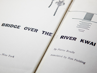 Pierre Boulle also wrote `Planet of the Apes` (see January 20, 2014).  Both are about absurd role reversals:  apes and humans, British prisoners and their Japanese captors.
