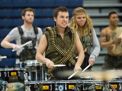 Sometimes percussion is aggressive.