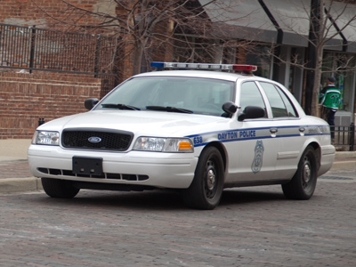 Dayton`s finest keeps the revelry under control.