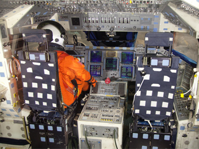 Where astronauts go flying.