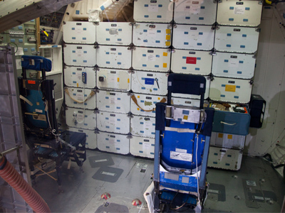 Where astronauts perform their work.