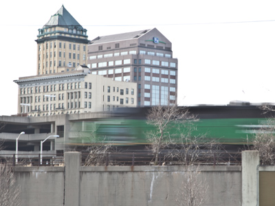 Just passing through.