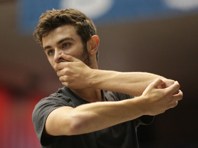 Dancers dance with their arms and faces too.