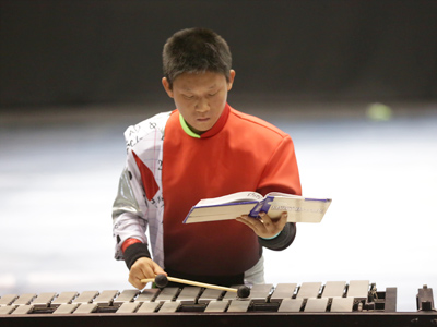 Maybe he has a test right after the show.