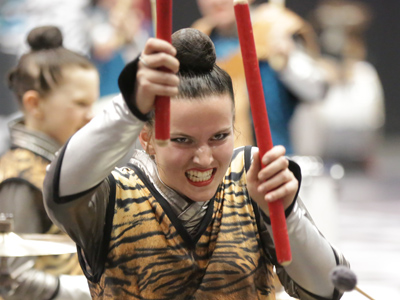 It all started with a plastic drum kit when she was little.