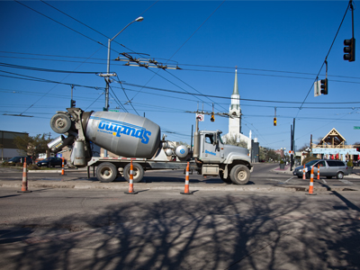 At the busiest time of day in the middle of the busiest intersection, there`s this.