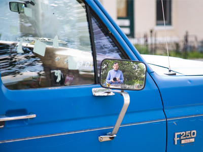 The man in the mirror.