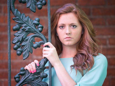 I told her to turn off her smile for this picture.