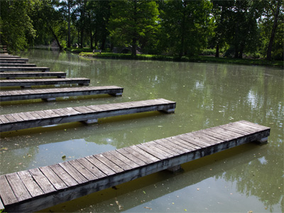 All that scum on the water just makes you wanna dive in.