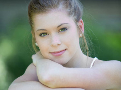 She`s just practicing for her senior pictures next year.