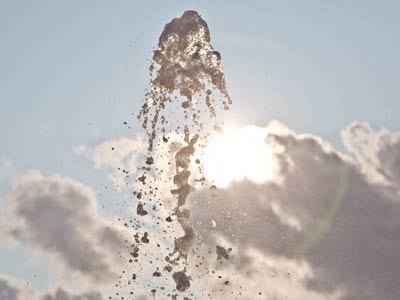 Water in two of its many forms.