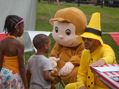 Curious George doesn`t look curious.  He just looks hot.