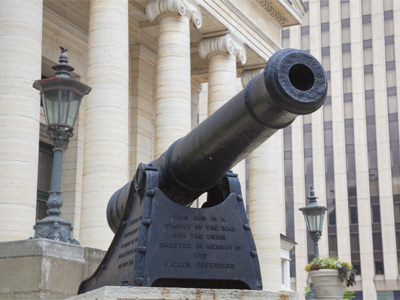 Not the solution:  using weapons to solve conflict only sows the seeds for the next conflict.