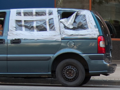 Don`t fail to notice the spare tire.