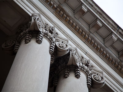 As long as they`re holding up the building, might as well make them look good.