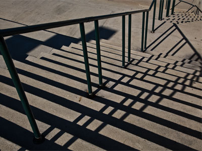 Two people were standing nearby as I took this.  I thought, `PLEASE put your shadows right here.`