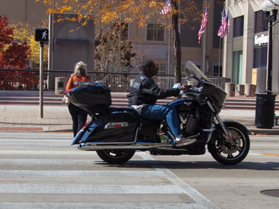 If I have the walk signal, why are you in the crosswalk?