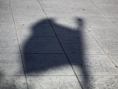 It was sunny and windy.