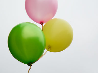 Remnants of someone else`s celebration.