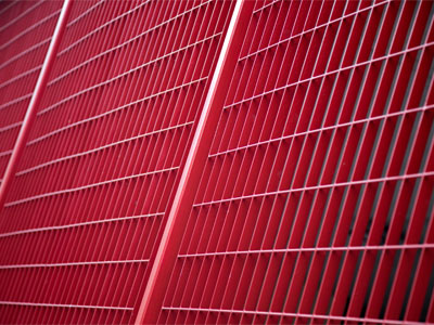 A colorful and symmetrical way of saying, `Stay out.`