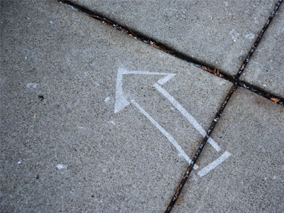 Does your life lack direction?  Look down!