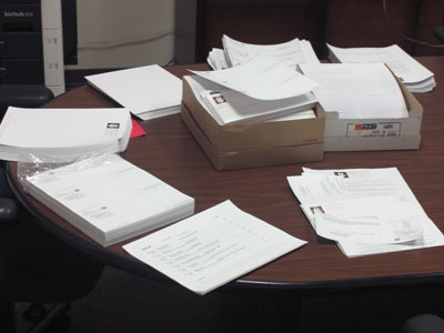 Trying to keep the U. S. Postal Service in business.