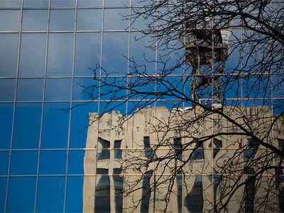 Reflections on downtown.