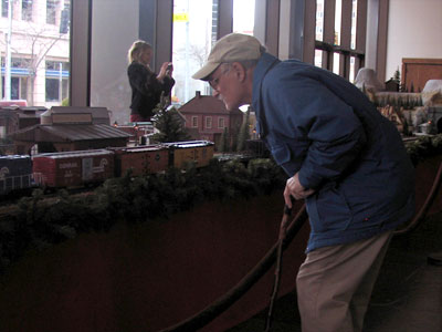 Someone loves model trains.