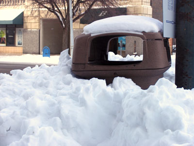 `Mommy, why is he taking a picture of that garbage can?`  `I don`t know, honey.  Keep walking and don`t look at him.`