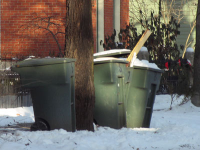 Fortunately, garbage collectors got the day off.