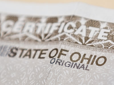 I now possess the title to the state of Ohio.  Please begin to pack your things for relocation.