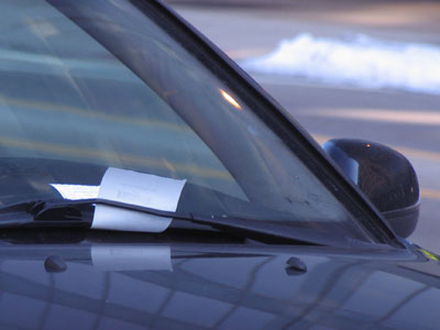 Shoulda put a quarter in the meter.