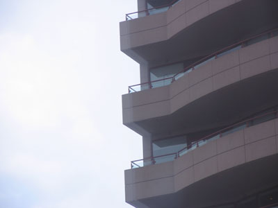 No rich people on their balconies today.