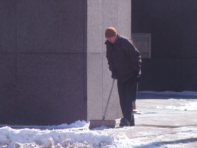 High tech snow removal.