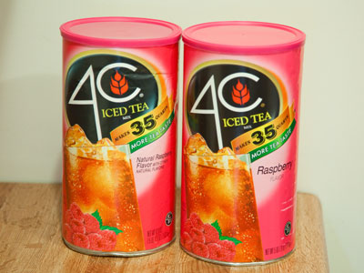 Each one makes 35 quarts.  I like raspberry iced tea.