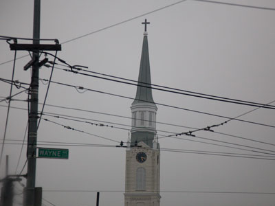 The sun never came out today.