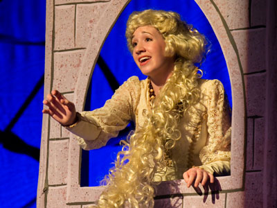 Rapunzel with her long golden hair?