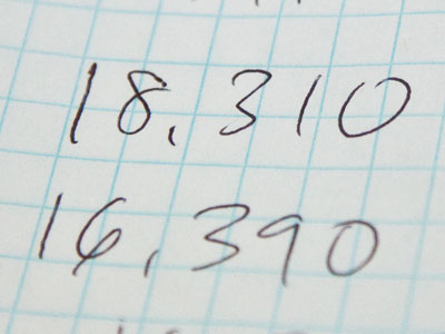 Then we needed this much.