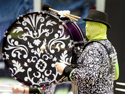 Freaky masks are always appreciated . . . 