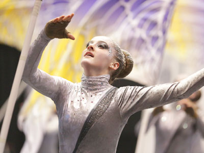 In my opinion, color guard is the greatest thing that can happen when music and movement come together.