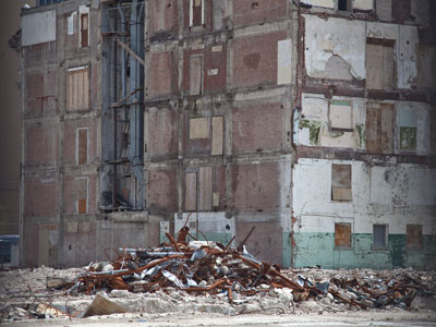 The disastrous outcome of the `redevelopment` of the former Dayton Daily News building downtown.