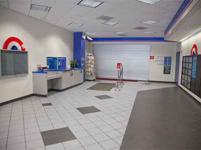 My first trip to the downtown post office -- and I find this.  Apparently the greeting cards are free for the taking.