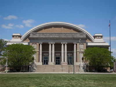 That must be some sort of balcony above the entrance.